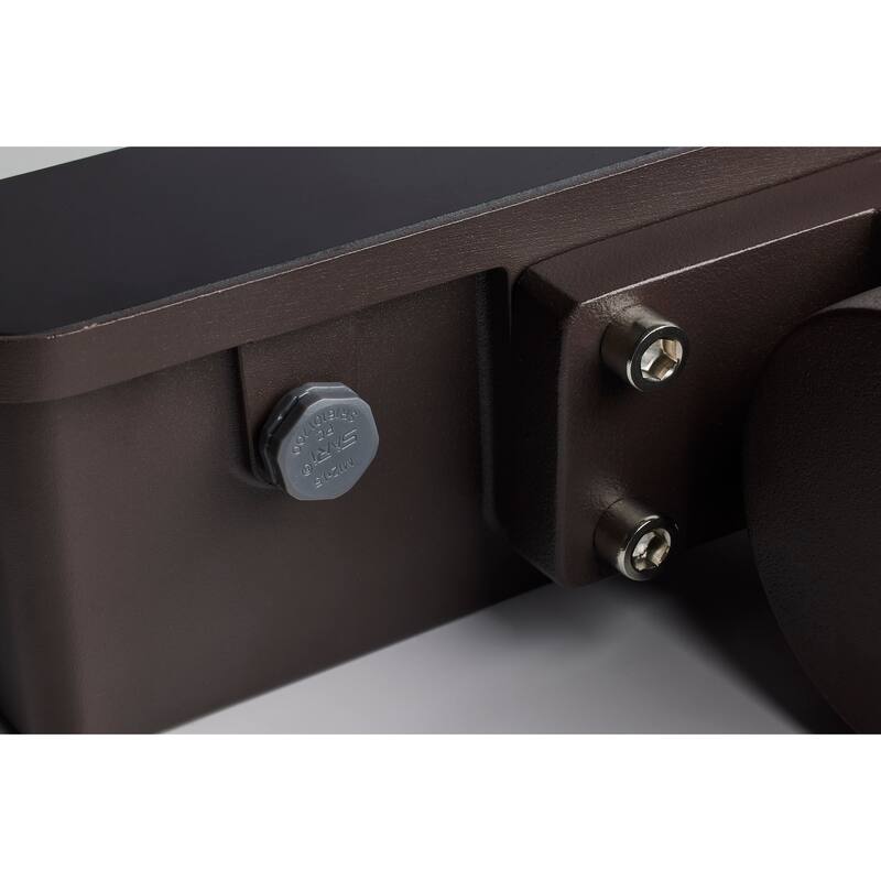 LED Tempered Glass Flood Light with Bypassable Photocell 3K/4K/5K 100W/125W/150W - Bronze