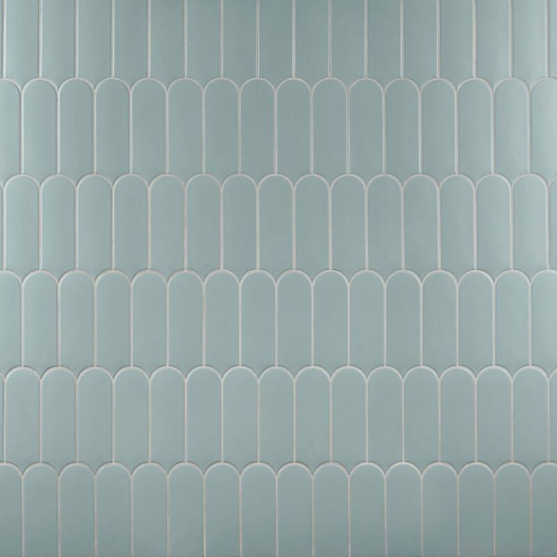 Fan 3" x 8" Matte Wall Tile