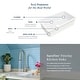 preview thumbnail 12 of 12, Eden Crisp White Fireclay 31" Single Bowl Undermount Kitchen Sink and Drain - 31.25 x 18 x 8.5