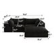 preview thumbnail 124 of 147, Modular Sectional Sofa Corduroy Upholstered Sleeper Sofa Convertible Cloud Accent Couch Deep Seat Chaise Lounge, DIY Combination