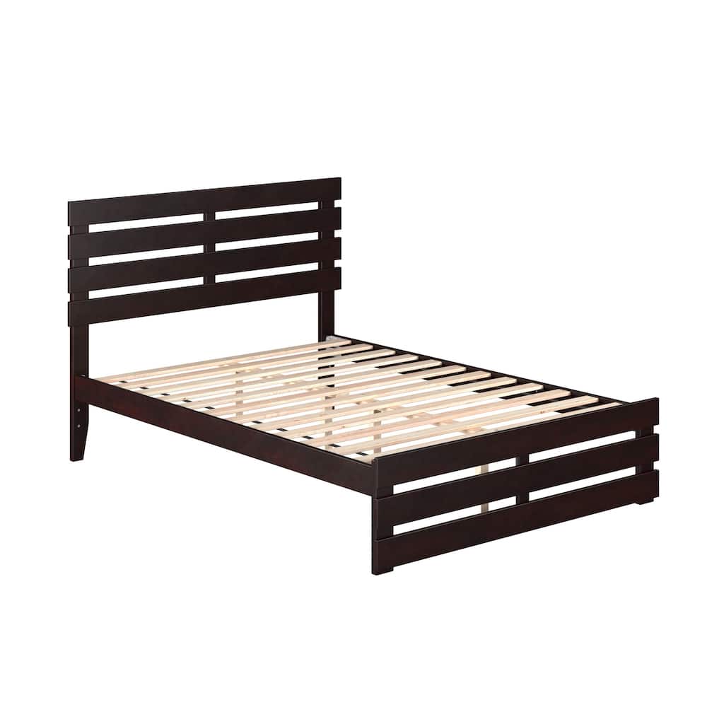 Oxford Full Platform Bed with Matching Footboard in Espresso