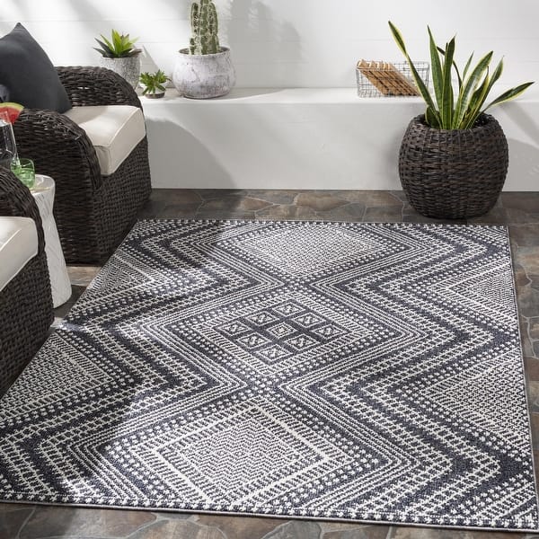 Surya Rosie Indoor/ Outdoor Moroccan Diamond Area Rug Bed Bath
