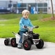 preview thumbnail 9 of 8, Electric ATV with Back Trailer for Toddlers, Safe 6V Ride-On Car with Rugged Wheels, Foot Pedal Control, and Realistic Design