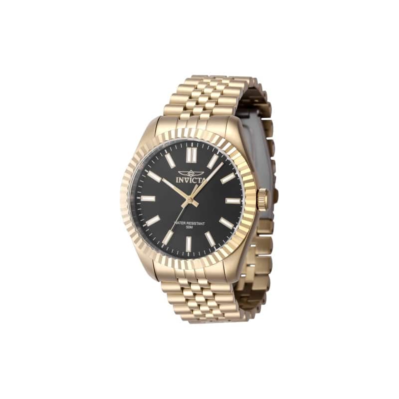 Invicta Men's 47488 Specialty Quartz 3 Hand Black Dial Watch