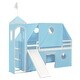 preview thumbnail 13 of 28, Merax Bunk Bed with Slide, Tent and Tower