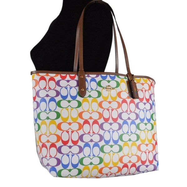 coach rainbow tote
