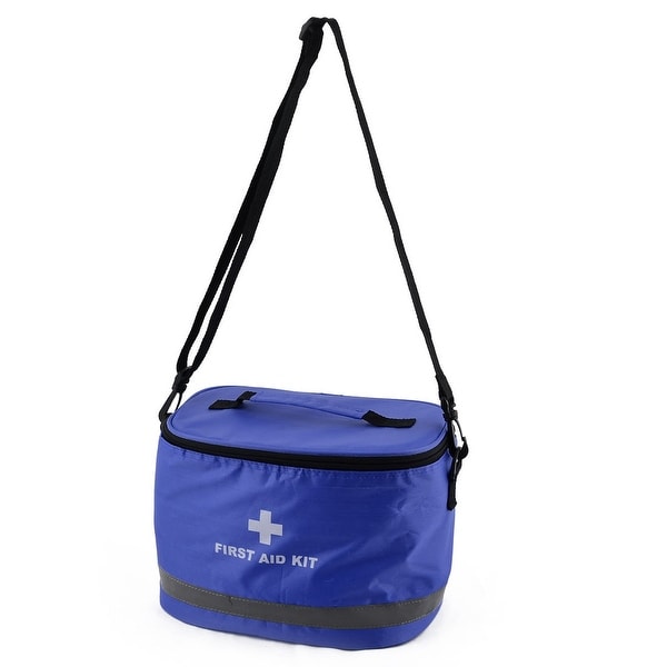 Outdoor Camping Oxford Cloth Emergency First Aid Rescue Safety Storage Bag Blue