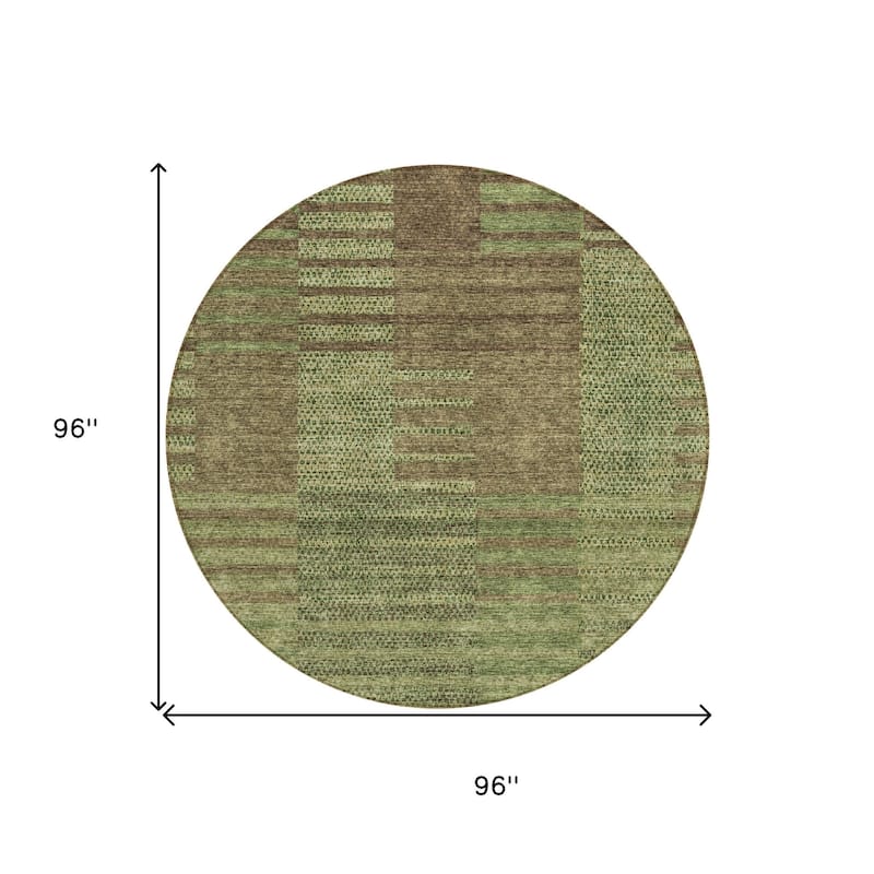 HomeRoots Striped Modern Rectangle Outdoor Rug