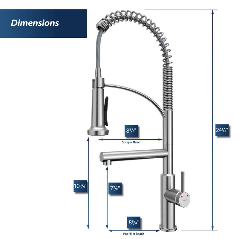 Karran USA KKF360 Adlington 1.8 GPM Single Hole Kitchen Faucet