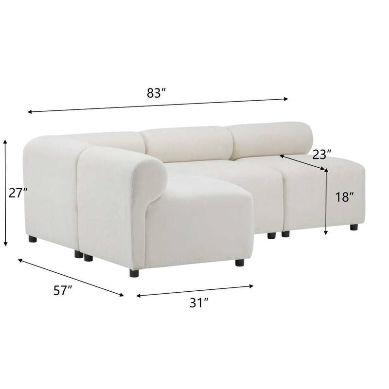 Christopher Knight Home- Tony Fabric Modular Sectional Sofa Couch