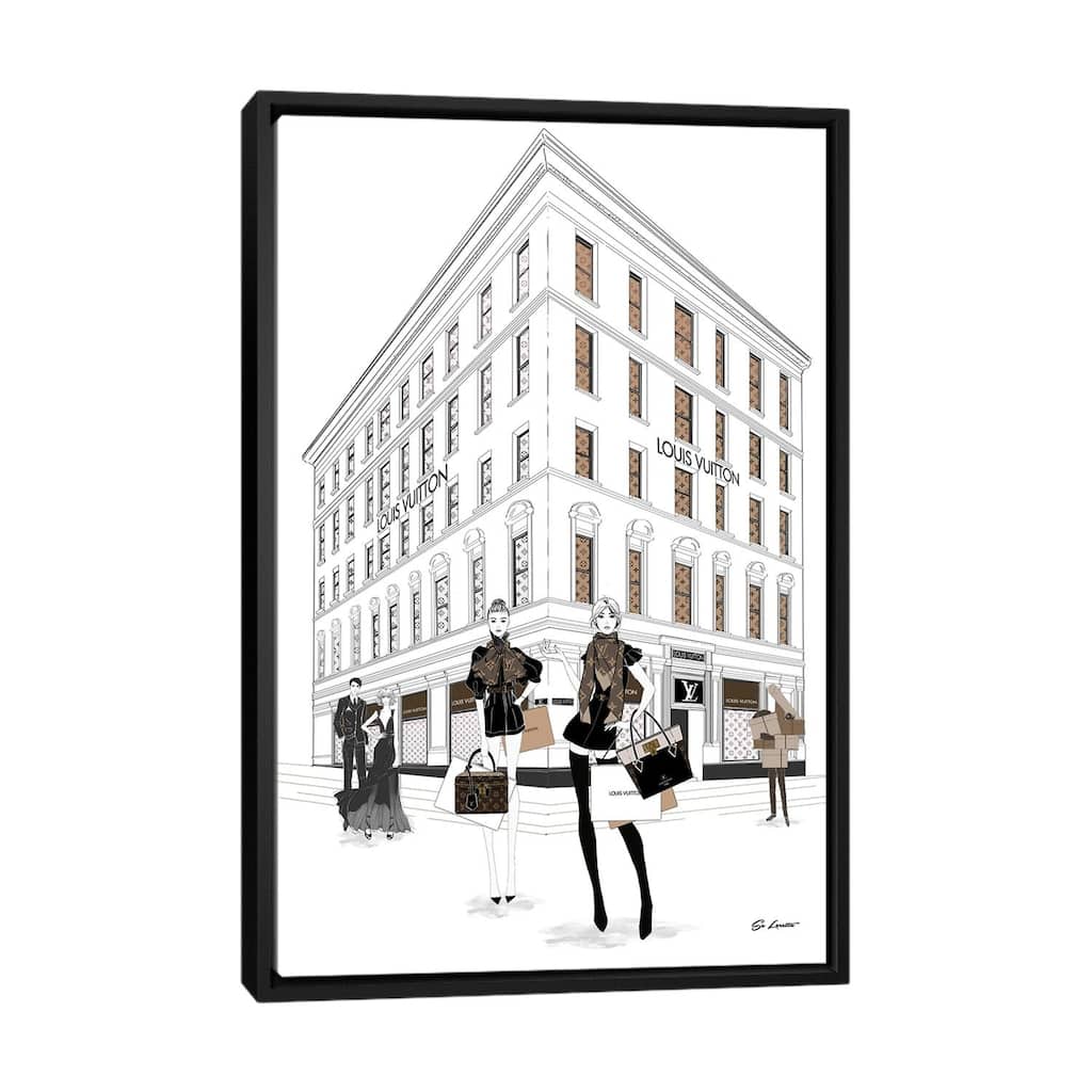 iCanvas "Louis Vuitton Girls" by So Loretta Framed Canvas Print