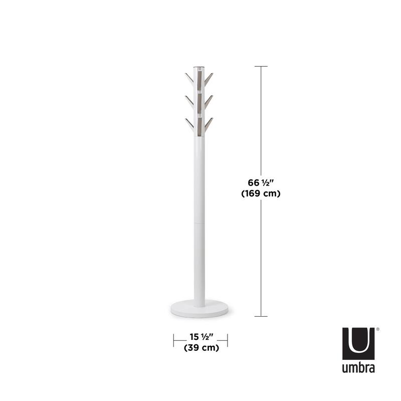 Umbra 320361 Flapper 16 x 66" MDF and Steel Coat Rack