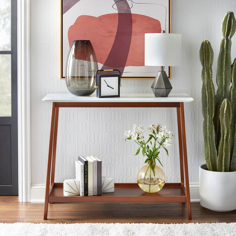 Simple Living Jhovies Console Table - Walnut