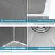 preview thumbnail 5 of 10, Ruvati 10 inch Undermount Bar Prep Tight Raduis 16 Gauge Kitchen Sink Stainless Steel Single Bowl - RVH7010