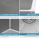 preview thumbnail 4 of 7, Ruvati 33-inch Low-Divide Undermount 40/60 Double Bowl 16 Gauge Rounded Corners Stainless Steel Kitchen Sink - 33 x 19 - 33 x 19