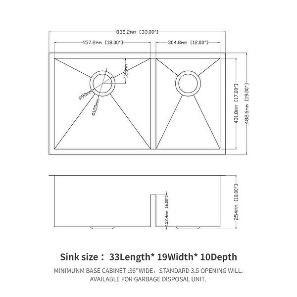 Undermount Double Bowl Kitchen Sink