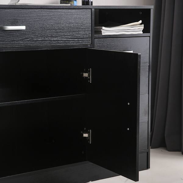 Multi Functional Hair Styling Drawers Storage Hair Salon Cabinet Black Overstock 31984855