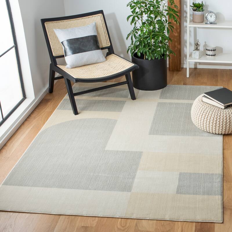 SAFAVIEH Orwell Theodocia Mid-Century Modern Rug - 5'3" x 7'7" - Grey/Beige