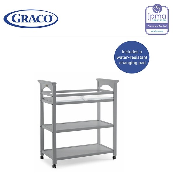 silver changing table