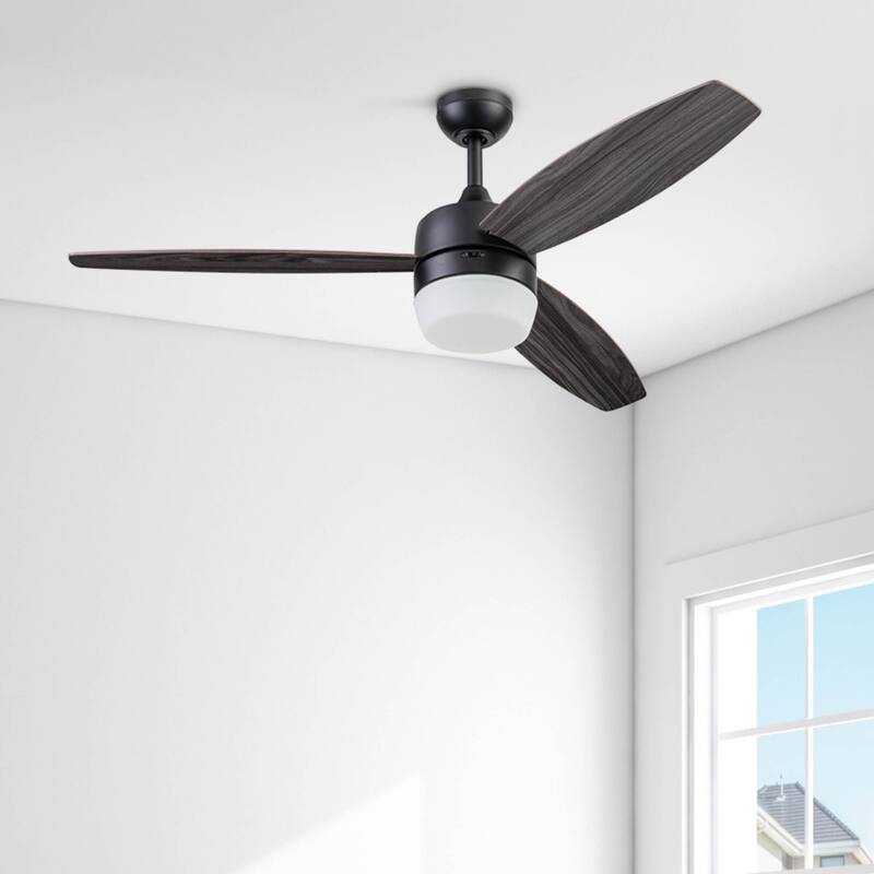 52" Prominence Home Enoki IO Indoor Modern SMART Ceiling Fan, Matte Black
