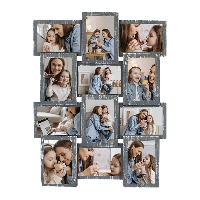 HELLO LAURA HELLO LAURA 12 Opening PVC 23" x 18" Wall Hanging Photo Frame