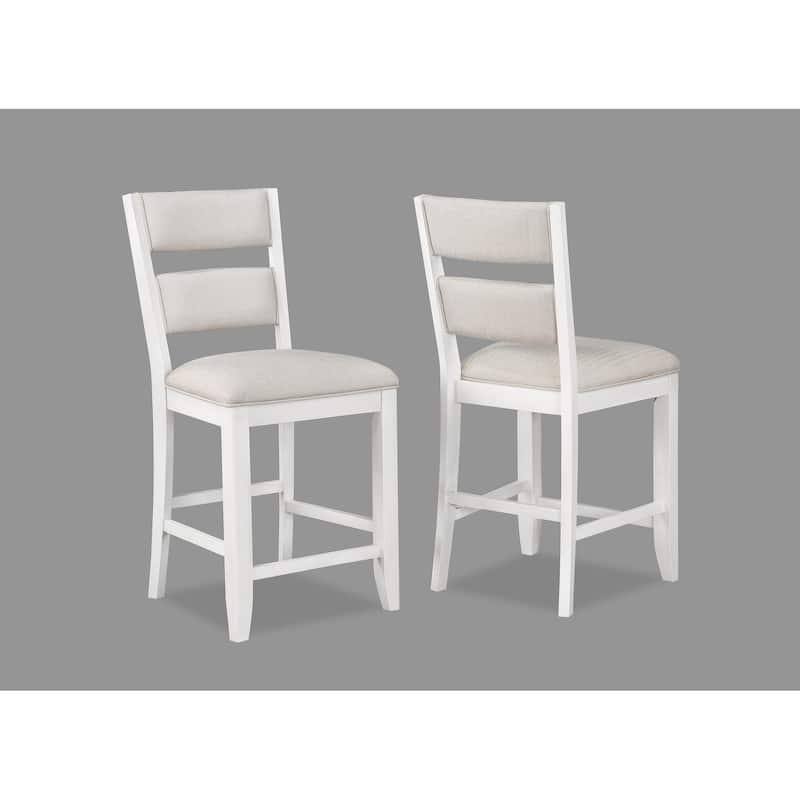 Viola White Modern Counter Height Set