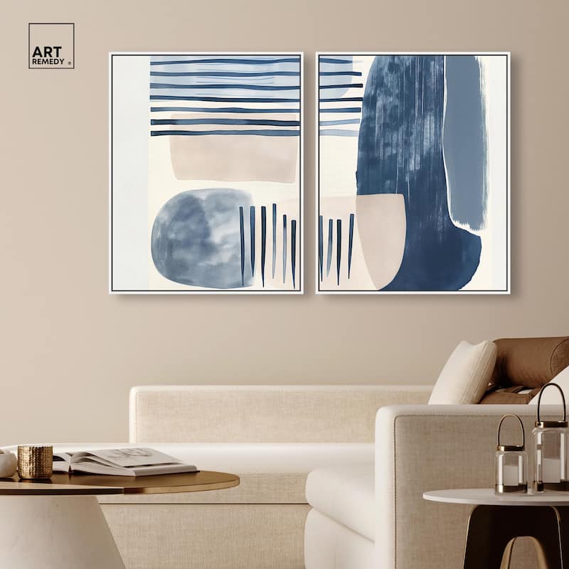 Fluid Inertia II Canvas Set of 2 by Art Remedy