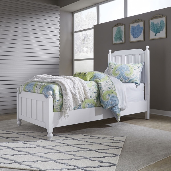 Copper Grove Marten White Twin Panel Bed. Opens flyout.
