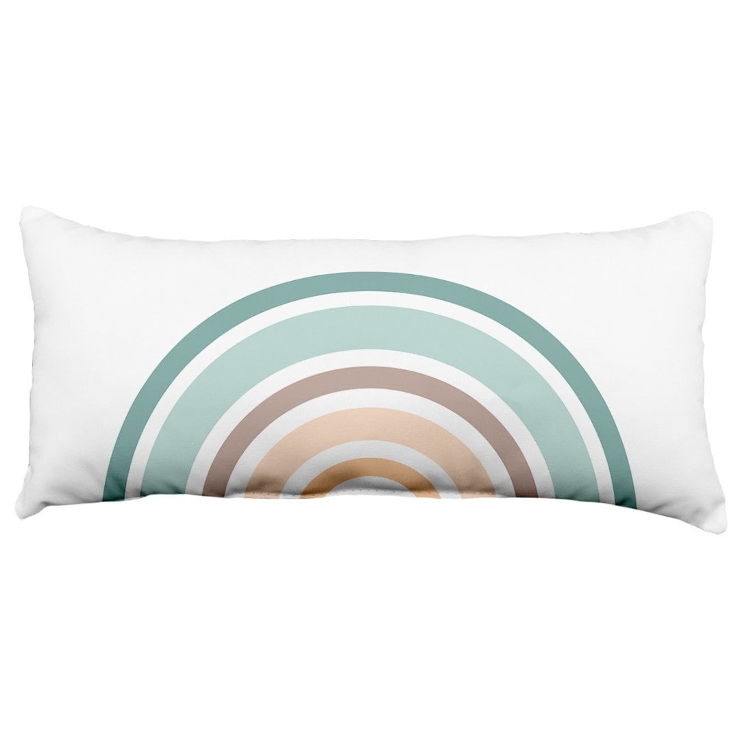 Boho rainbow store throw pillow
