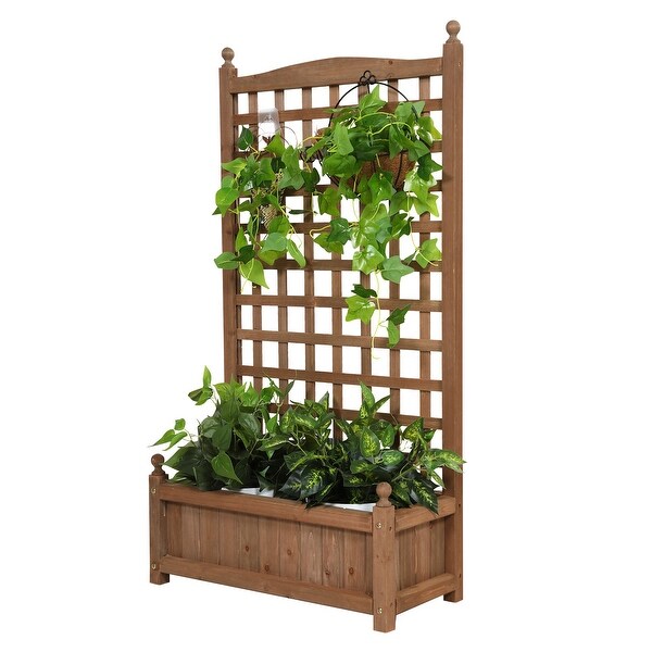 47 Inch Plant Support Trellis Garden Climbing Plant Holder Shelf