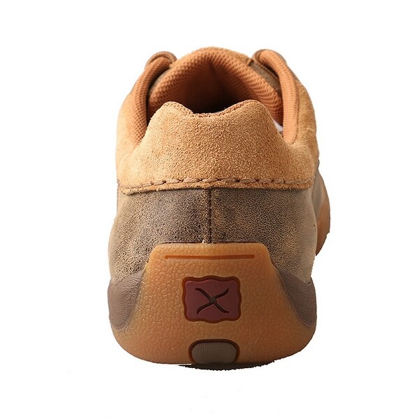 twisted x men's bomber brown driving moccasin lace up casual shoes