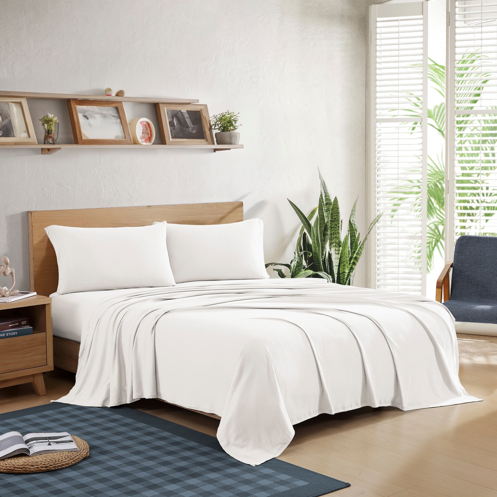 Brielle Home Jersey Knit Cotton Bed Sheet Set On Sale Bed Bath Beyond 9419125