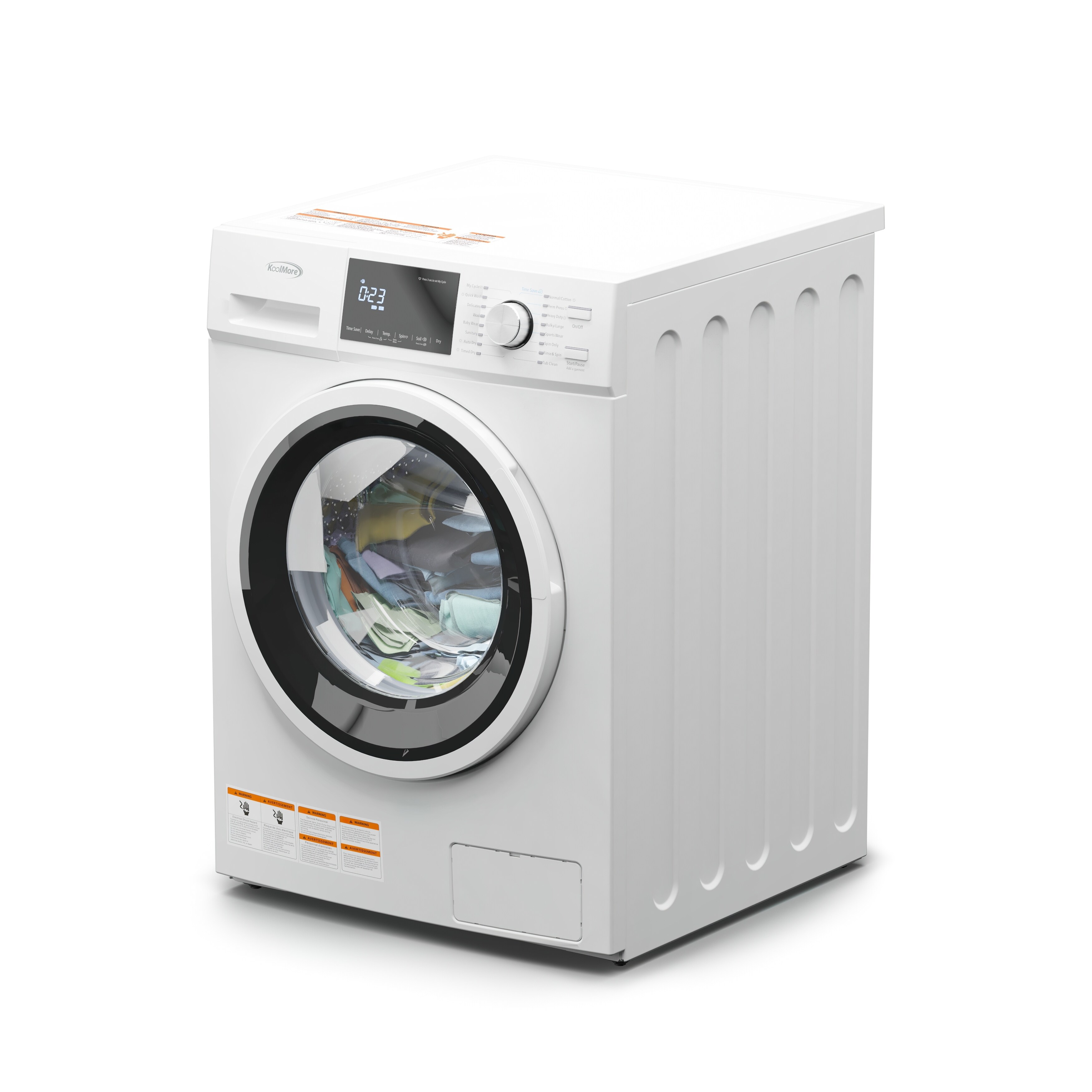 Full-Automatic Washing Machine 1.5 Cu. ft 11 lbs Washer and Dryer -white