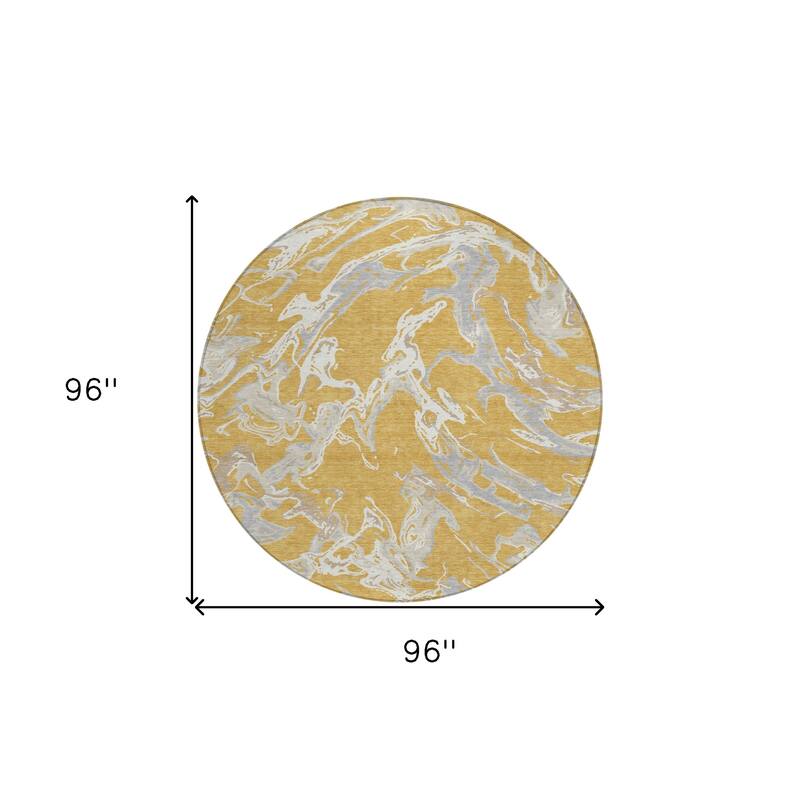 HomeRoots Abstract Transitional Rectangle Outdoor Rug
