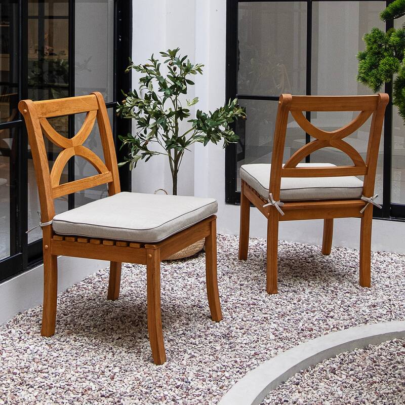 Cambridge Casual Lowell 7-piece Teak Patio Extendable Dining Set