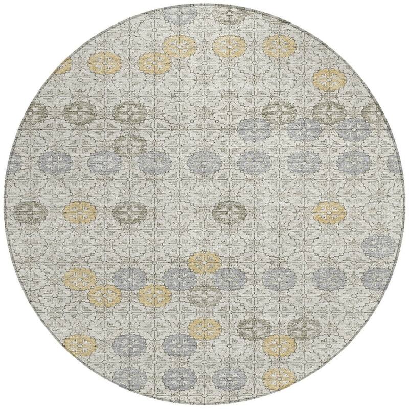 HomeRoots Geometric Transitional Rectangle Outdoor Rug