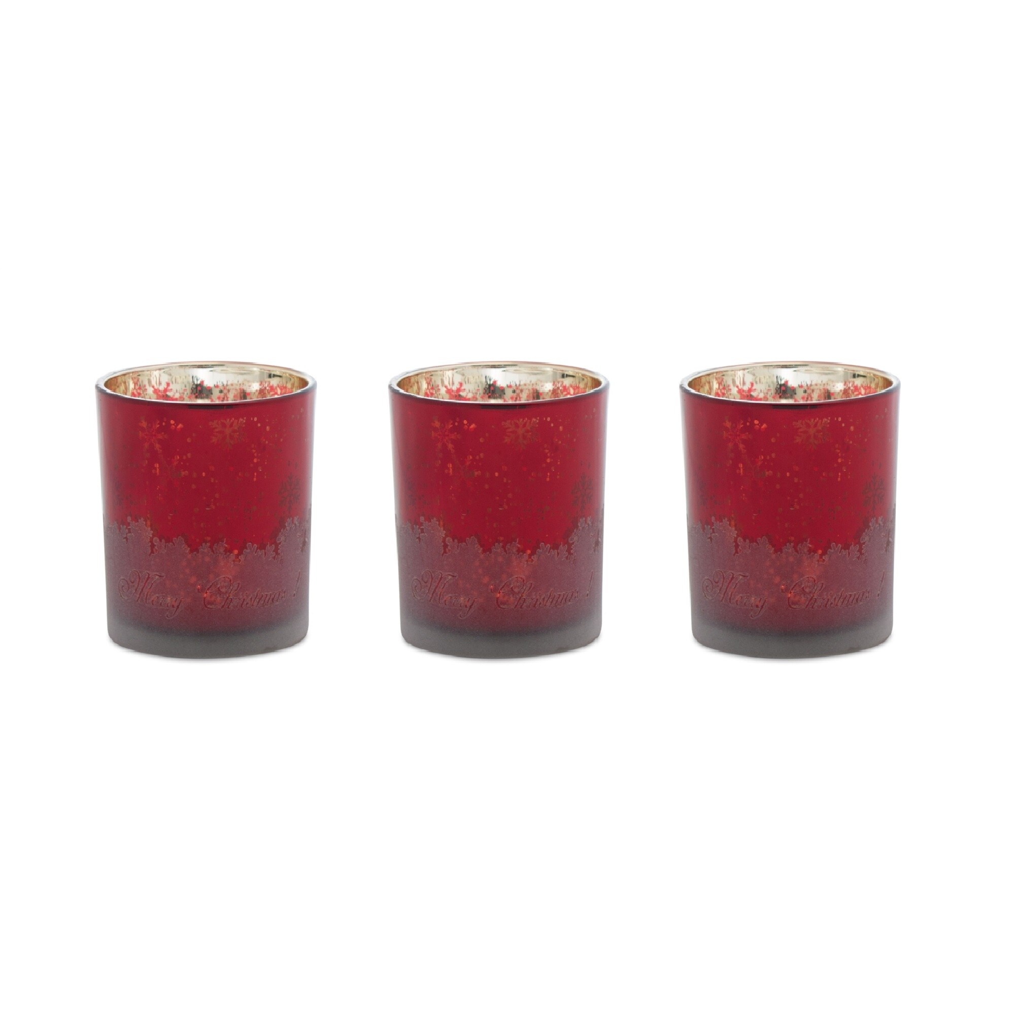 Shop Black Friday Deals On Pack Of 12 Distressed Red And Gold Christmas Glass Votive Candle Holder 3 On Sale Overstock 30669796