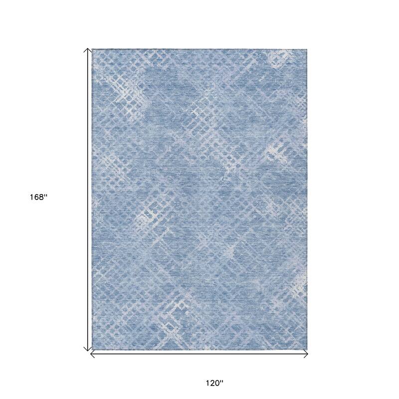 HomeRoots Geometric Transitional Rectangle Outdoor Rug