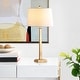 preview thumbnail 5 of 8, SAFAVIEH Lighting Andino Gold 32-inch Table Lamp (Set of 2)