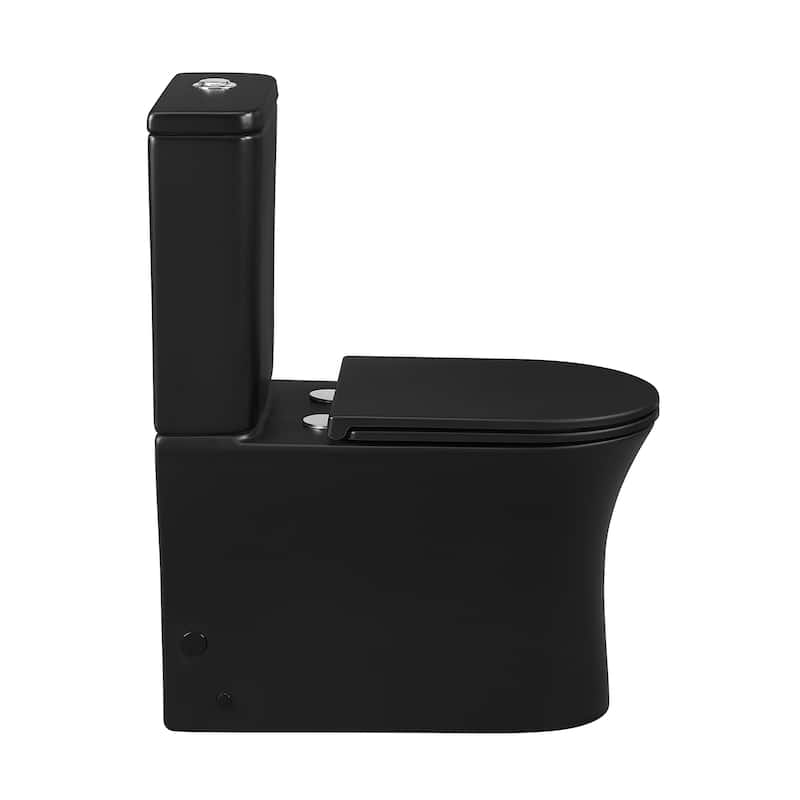 Calice Two Piece Elongated Rear Outlet Toilet Dual Flush .8/1.28 gpf