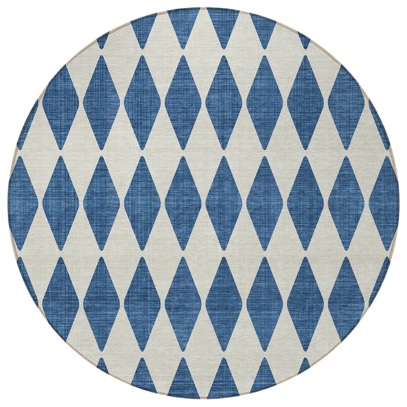 HomeRoots Geometric Transitional Rectangle Outdoor Rug