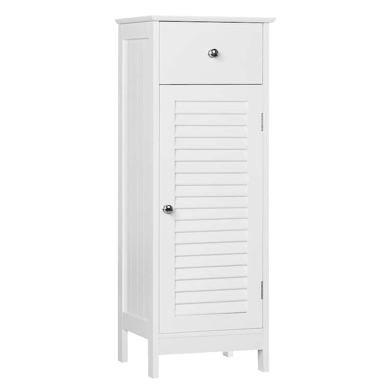 Yaheetech Bathroom Free Standing Storage Floor Cabinet with Drawers