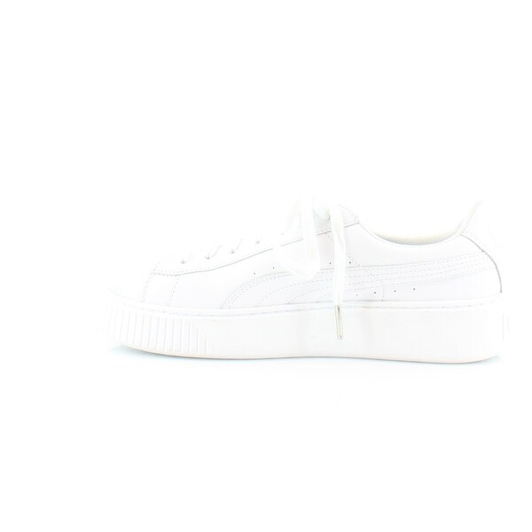puma basket platform white
