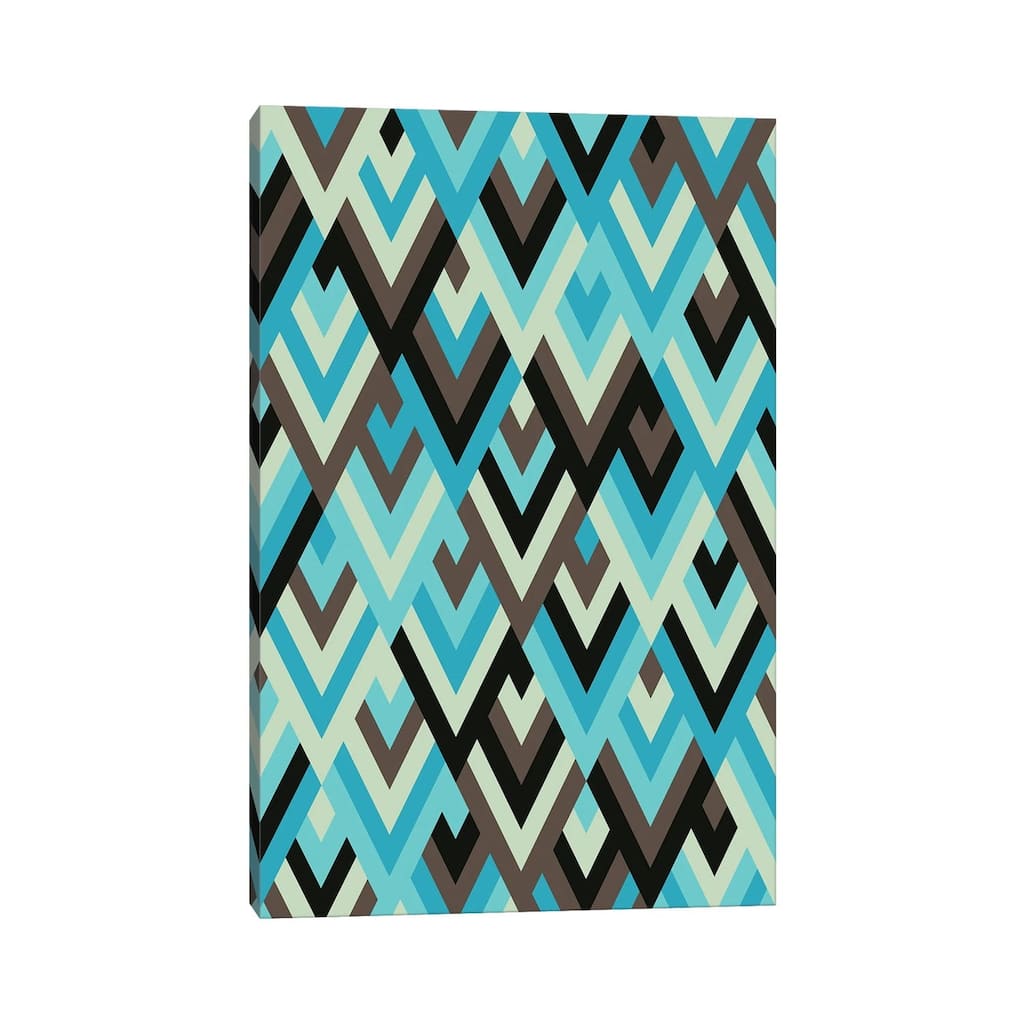 iCanvas "Geometric With Triangles IV" by Angel Estevez Canvas Print