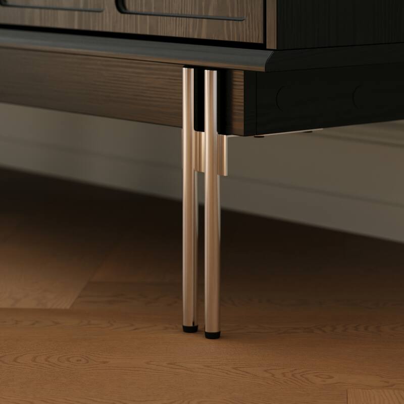 Large Black Dresser with 12 Drawers, 63” Storage Cabinet for Bedroom, Living Room or Entryway, Modern Buffet Sideboard