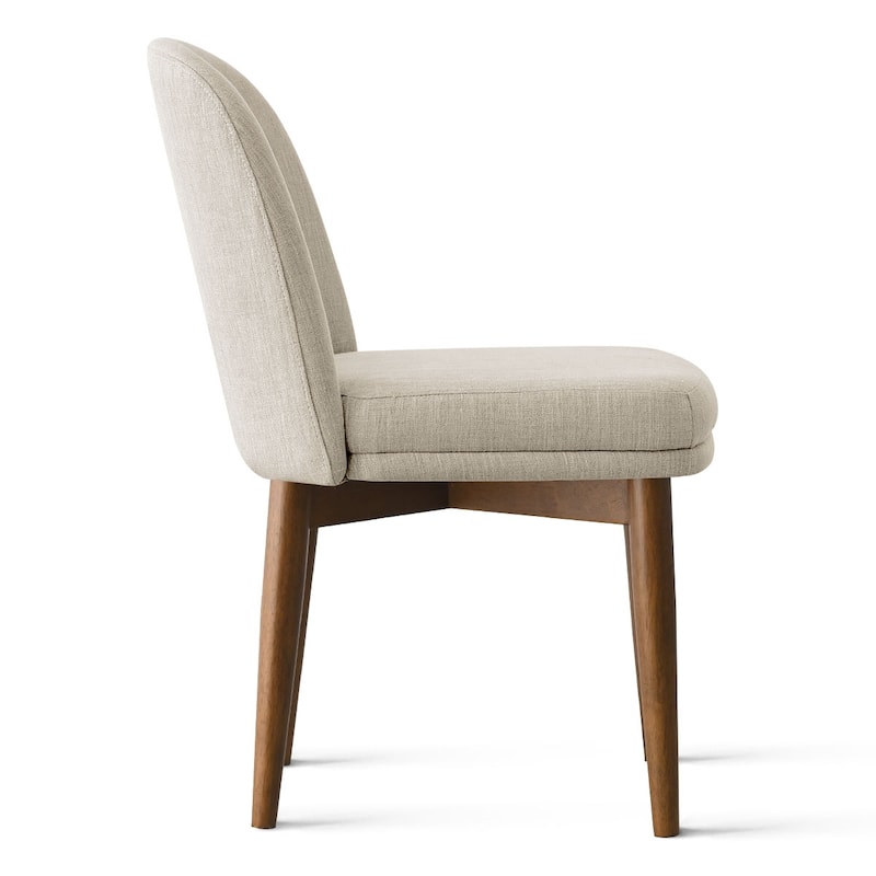 Linen Upholstered Parson Chair(Set of 2)