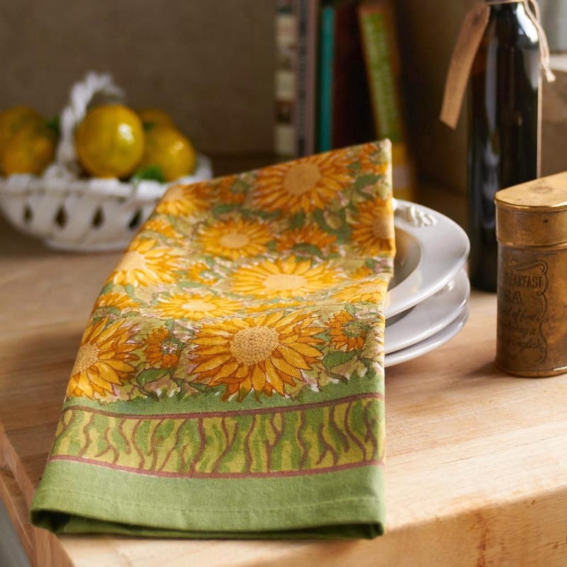 Couleur Nature Sunflower Tea Towels - Set of 3
