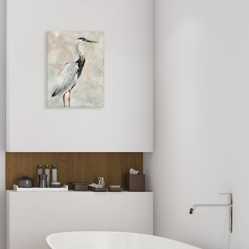 Crane at Dusk I Canvas Art Print