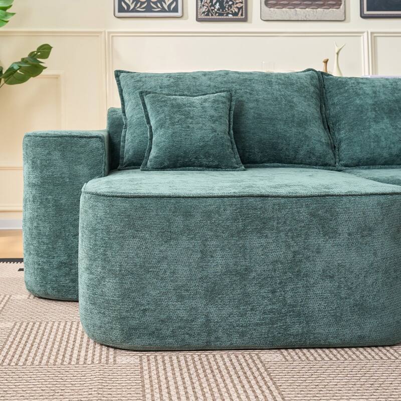 104" L-Shaped Cloud Modern Modular Sectional Sofa, Couch with Chaise