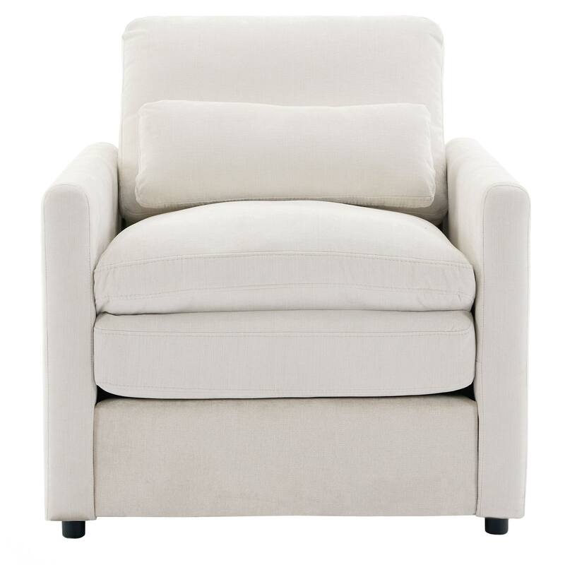 Upholstered Armchair Oversized Comfy Cloud Sofa Double Cushion Single Sofa Plush Cushion Armchair for Living Room